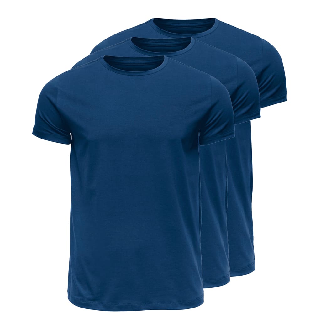 Kit 3 Camisetas Algodão Egípcio